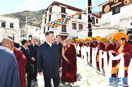 ल्हासा में चीनी राष्ट्रपति शी चिनफिंग खासकर इन जगहों पर गये
