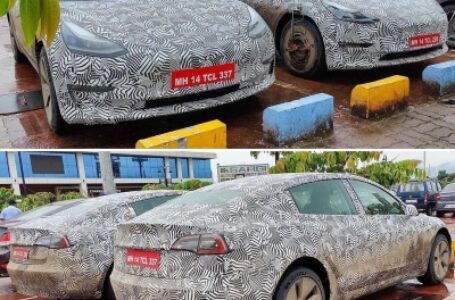 गोपनीय टेस्ला मॉडल 3 कारें मुंबई-पुणे एक्सप्रेसवे पर देखी गईं