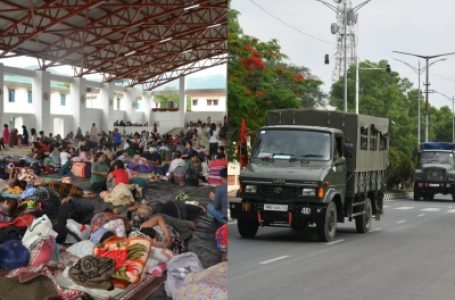 मणिपुर: अनुच्छेद 355 लागू, सेना का फ्लैग मार्च जारी, अतिरिक्त सैनिकों को असम से एयरलिफ्ट किया गया