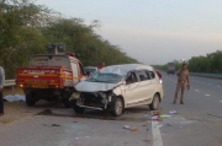यमुना एक्सप्रेसवे पर भीषण हादसा, महिला हेड कांस्टेबल और चालक र्की मौत, 6 घायल