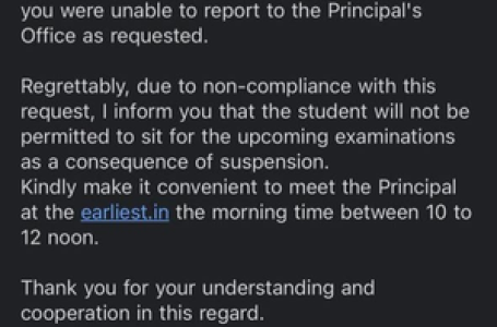 सुबह की असेंबली अटेंड नहीं करने पर सेंट स्टीफंस के छात्रों को परीक्षा में शामिल होने की नहीं मिली अनुमति