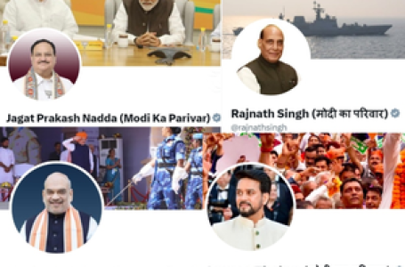 भाजपा नेताओं ने सोशल मीडिया पर बदला बायो, नाम के साथ जोड़ा ‘मोदी का परिवार’