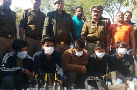 मोबाइल टावर से महंगे उपकरण चुराने वाले गैंग के छह शातिर गिरफ्तार