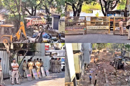 नासिक : सतपीर दरगाह पर चला बुलडोजर, हाईकोर्ट के आदेश पर की गई कार्रवाई