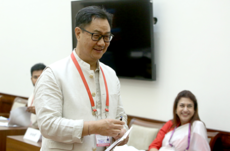 जॉर्ज फर्नांडिस ने किया था वादा, कांग्रेस ने पूरा नहीं किया : किरेन रिजिजू ने बैराबी-सैरांग रेल लाइन को बताया ‘ऐतिहासिक’