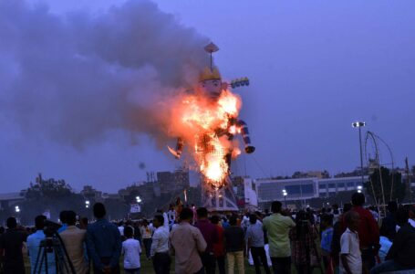 Ravana’s effigy was burnt across the country on the Dussehra day on Oct 19