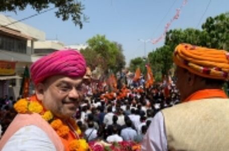 BJP chief Amit Shah on Saturday filed nomination for Gandhinagar Lok Sabha seat
