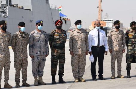 Flagship destroyer of India’s naval fleet arrives in Saudi Arabia for joint exercises