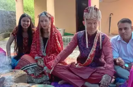 Love conquers all: Russian man marries Ukrainian girlfriend in Dharamshala