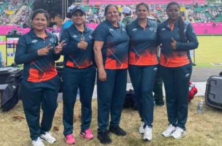 Indian Women’s Fours storm back from 1-8 deficit to beat New Zealand, assured of historic medal in Lawn Bowls