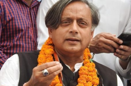 In the Congress poll, did Tharoor get used?