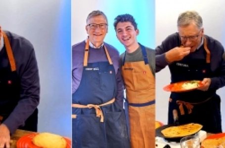 Bill Gates makes roti with chef Eitan Bernath, enjoys it with ghee