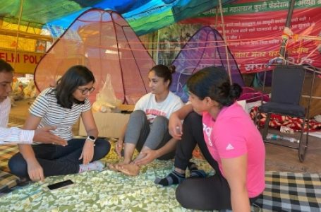 DCW chief at Jantar Mantar again to meet wrestlers