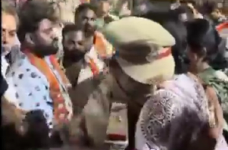 Woman ASI suspended for hugging BJP’s Hyderabad LS seat candidate