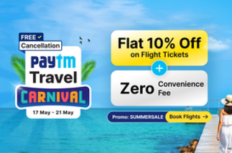 Paytm travel carnival offers deals on domestic flights, discounts on ...