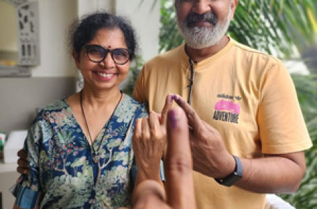Rajamouli flew in from Dubai and ‘rushed to polling booth’ from airport