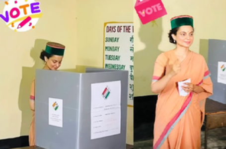 Kangana Ranaut casts her vote, urges all to take part in festival of democracy