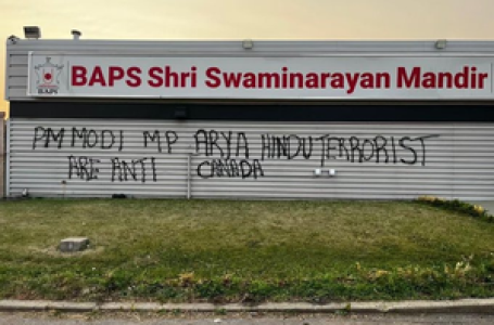 Another Hindu temple in Canada vandalised, MP calls for action