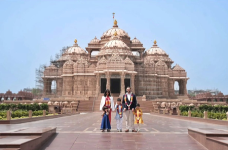 US Vice President JD Vance, wife Usha and kids visit Akshardham Temple