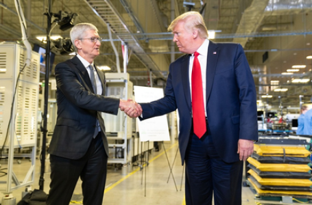 Bring manufacturing back to US, Trump tells Apple again