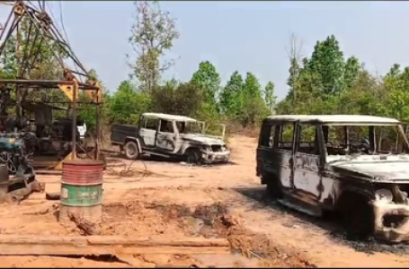 Maoists attack mining survey site in Jharkhand’s Latehar, torch eight vehicles and machines