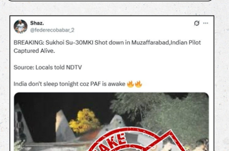 Pak propaganda alert: Sukhoi shot down, pilot captured; PIB says 2014 image of crash