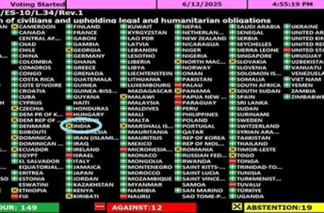 India abstains on UNGA resolution criticising Israel