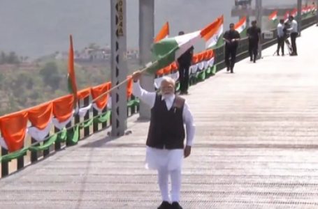 PM Modi inaugurates Chenab Bridge in J&K, interacts with engineers, workers