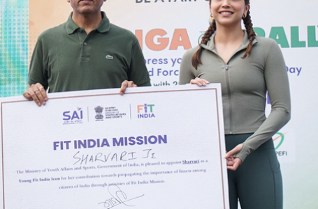 Sharvari honoured to be appointed as Young Fit India Icon