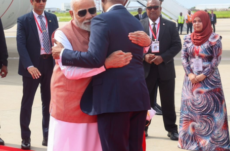 Maldives President Muizzu welcomes PM Modi with warm hug in Male