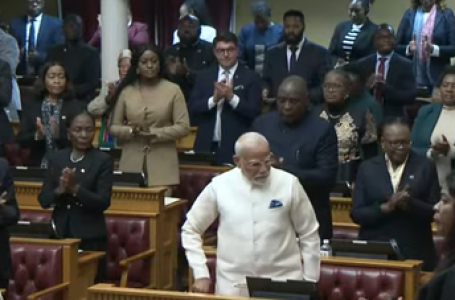 Standing ovation, chants of ‘Modi, Modi’ as PM addresses Namibian Parliament