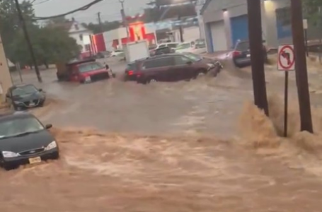 Torrential rain triggers flash flooding in New York, New Jersey