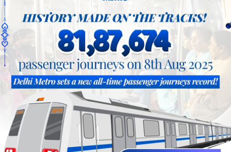 Delhi Metro records highest-ever daily ridership on Aug 8