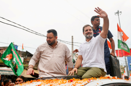 Massive crowd welcomes Rahul Gandhi as ‘Voter Adhikar Yatra’ kicks off in Bihar