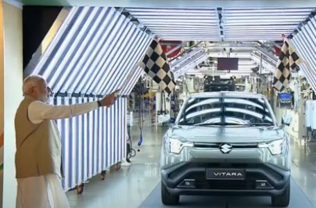 PM Modi flags off first ‘Made in India’ e-Vitara, to be exported to 100 countries