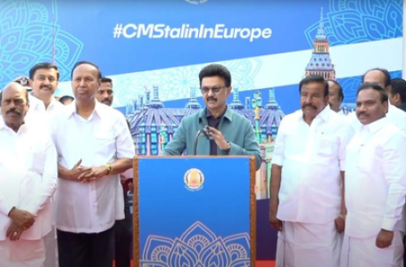 TN CM Stalin embarks on week-long UK, Germany trip to attract investments