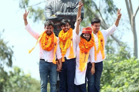 ABVP sweeps DUSU polls by winning President, 2 posts; NSUI gets VP