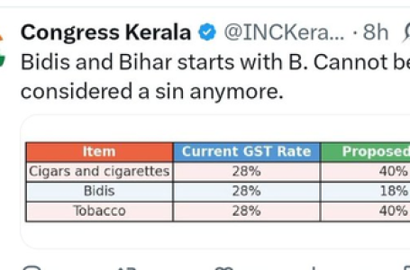 Congress’ post on Bihar and Bidis sparks row, NDA leaders hit back