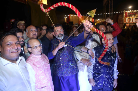 Bobby Deol performs Ravana Vadh during Dussehra celebrations