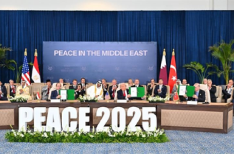 Document to support Gaza ceasefire deal signed at summit in Egypt’s Sharm el-Sheikh