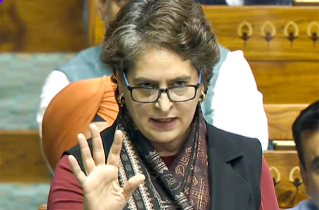 Through Vande Mataram debate, Govt trying to divert public attention from current challenges: Priyanka